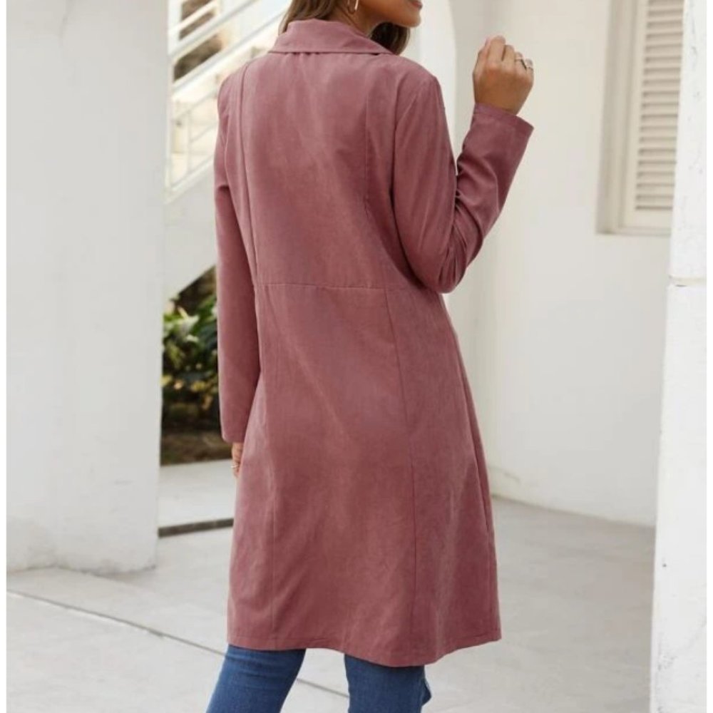 ❌❌❌SOLD❌❌❌Double Button Pocket Side Pea Coat - Picture 2 of 4